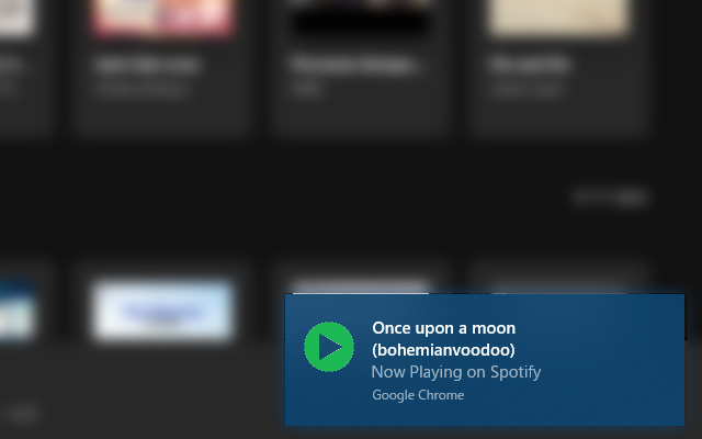 Now Playing Notifier for Spotify [unofficial]  from Chrome web store to be run with OffiDocs Chromium online